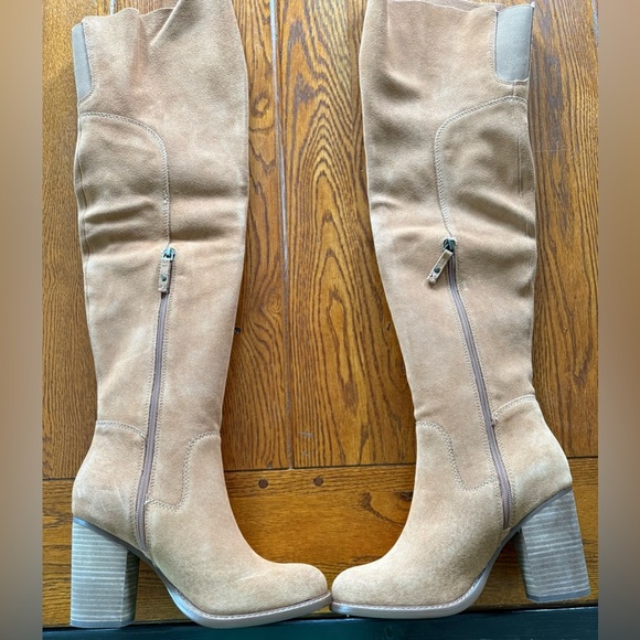 🆕 Kelsi Dagger Suede Over-the-Knee Boots - Logan - Chestnut - Oil Cow Suede - Picture 3 of 16